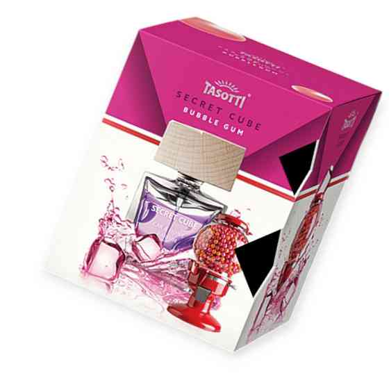 Ароматизатор на панель tasotti secret cube 50мл "bubble gum" Мукачево