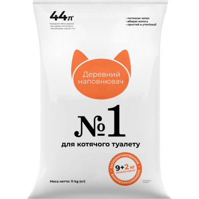 Наповнювач для туалету Super Cat №1 Деревний вбирний 9+2 кг (6980) Вінниця - фото 1