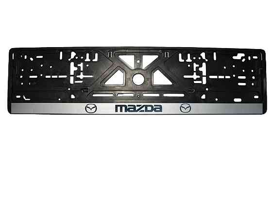Рамка номерного знаку Mazda пластик чорна 1шт Київ