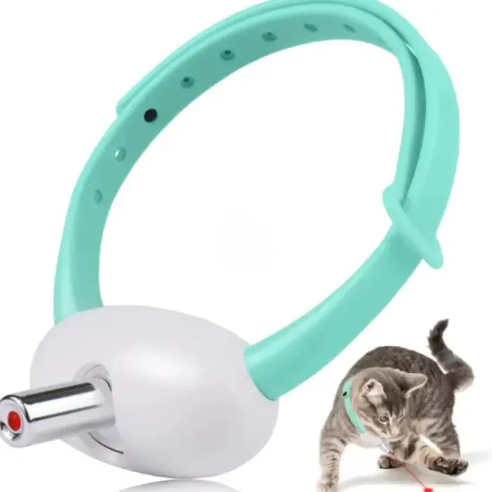 Умный лазерный ошейник для кошек и кошек Laser Collar интерактивная смарт со встроенным лазером Коломия - фото 1