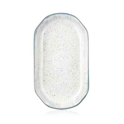 Блюдо Ardesto Siena, 32х18см, біло-сіре, порцеляна (AR2925SW) Винница