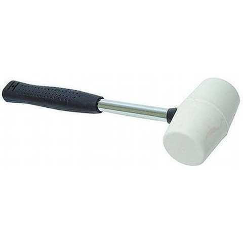 Киянка гумова біла з металевою рукояткою 450г Харків - фото 1