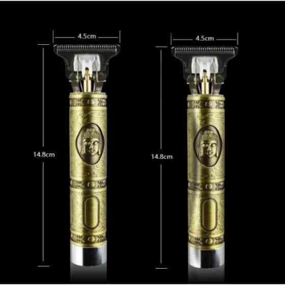 Машинка для стрижки волос триммер для бороды окантовочная машинка WS-T99 Золотистая Київ