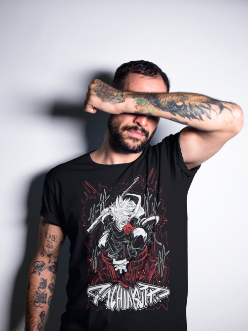 Футболка з аніме принтом Гакхіакута Томе Джапанесе Танкобон оверсайз (S/M/L) Чорний AnimeJ0753 Дніпро - фото 4