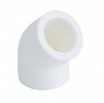 Поліпропіленове коліно (Кут) Kalde білий ∅32 х 45° Харків - фото 1