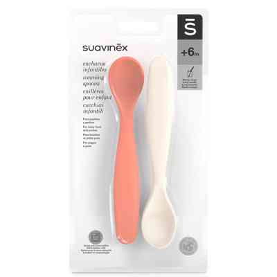 Набір дитячого посуду Suavinex Go natural, ложок, червоно-бежевий, 2 шт. (308049) Вінниця