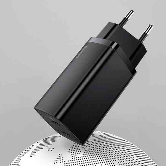 Універсальний зарядний пристрій Baseus Wall Charger GaN2 Lite USB-C+USB 65W CCGAN2L-B01 (Чорний) Миколаїв