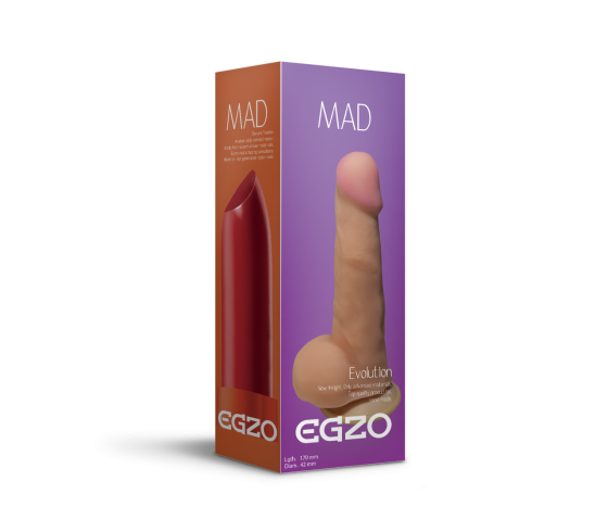 Фаллоимитатор EGZO Ciberskin DS006 ( 17 см х 4,2 см ) Sex Aura Киев