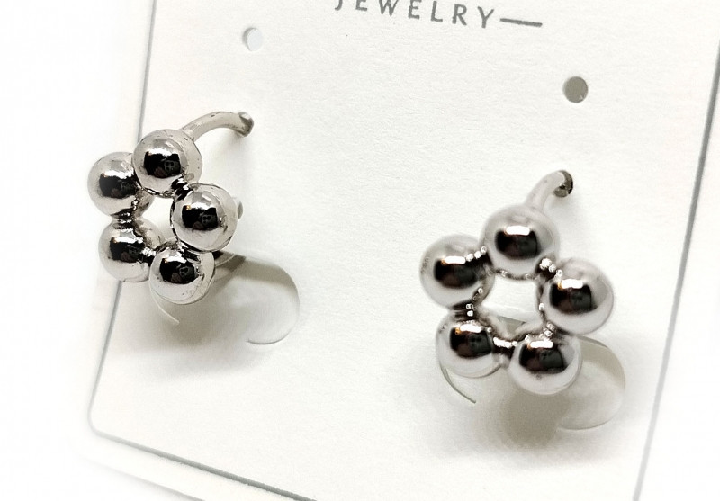 Серьги женские серебристые Киев - изображение 1