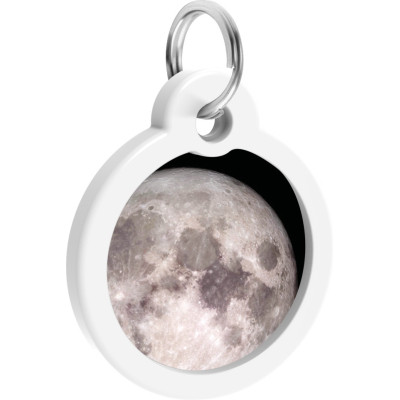 Адресник для животных WAUDOG Smart ID с QR паспортом "Месяц", круг 25 мм (225-4030) Винница - изображение 4