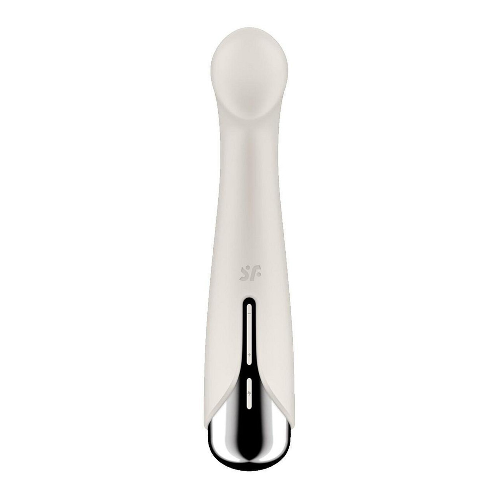 Вібратор з ротацією Satisfyer Spinning G-Spot 1 Beige, плоский майданчик для стимуляції точки G Sex Aura Київ - фото 6