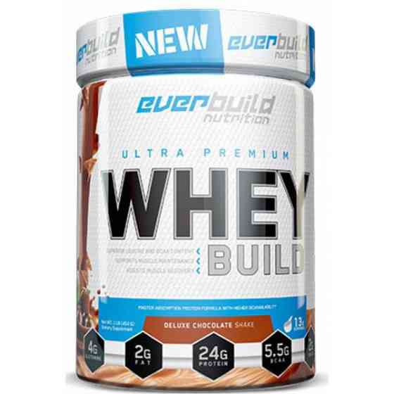 Протеїн Everbuild Nutrition Ultra Premium Whey Protein Build 454 г, Strawberry smoothie Луцьк