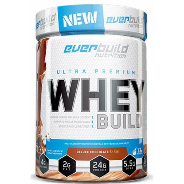 Протеин Everbuild Nutrition Ultra Premium Whey Protein Build 454 г, Strawberry smoothie Луцк - изображение 1