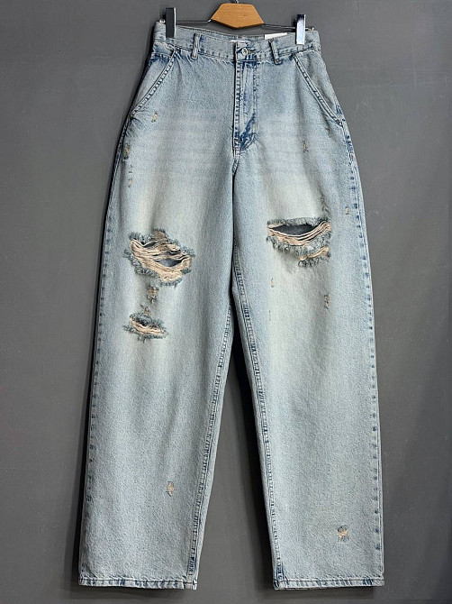 Джинси жіночі Its Basic 2952-1-12 skater jeans широкі рвані блакитні, блакитний, 40, 40, 82 см, 114 см Київ - фото 14