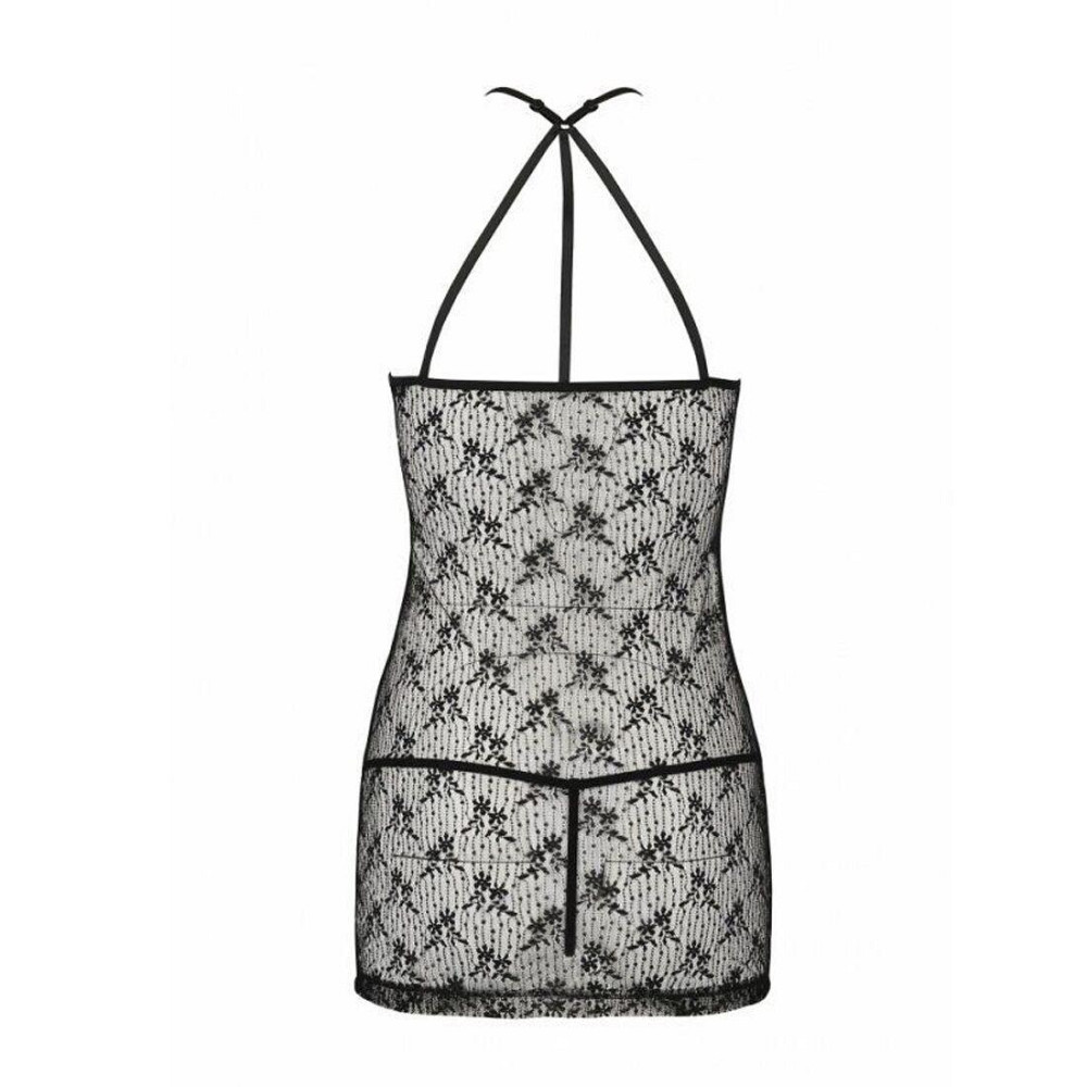 Полупрозрачная Сорочка Passion AZALIA CHEMISE XXL/XXXL, black Sex Aura Киев - изображение 6