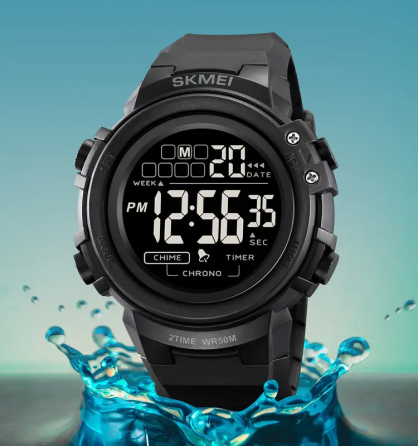 Годинник чоловічий наручний спортивний Skmei 2260 (Чорний з чорним) Київ