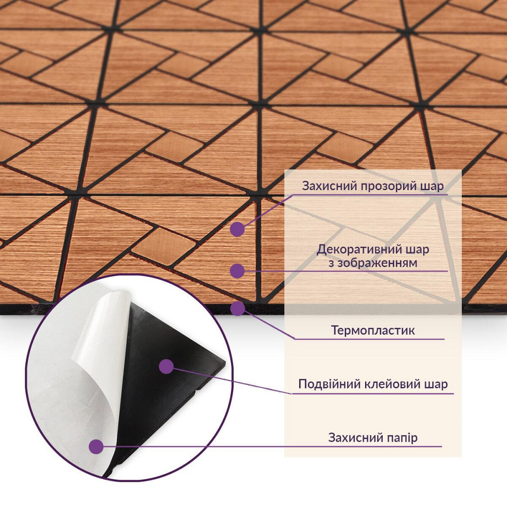 Самоклеящаяся PET мозаика 300х300х4мм SW-00001640 Киев - изображение 5
