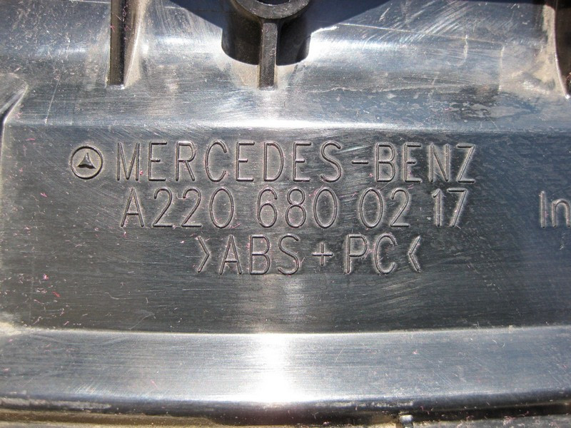Mercedes-Benz  A2206800217 9C20 Права нижня накладка - кришка панелі приладів - торпеди антрацит S-Class W220 long Одеса - фото 5