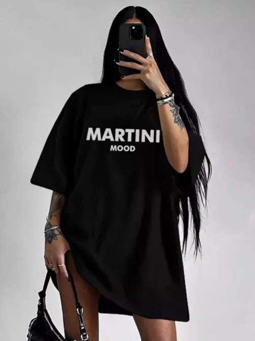 Футболка женская с принтом  48 Черная 2664087709 Днепр - изображение 1