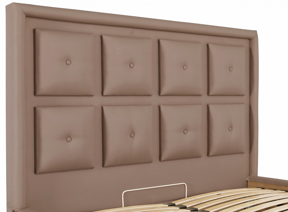 Кровать Windsor Comfort 140 х 190 см Fly 2213 С подъемным механизмом и нишей для белья Светло-коричневый Днепр - изображение 14