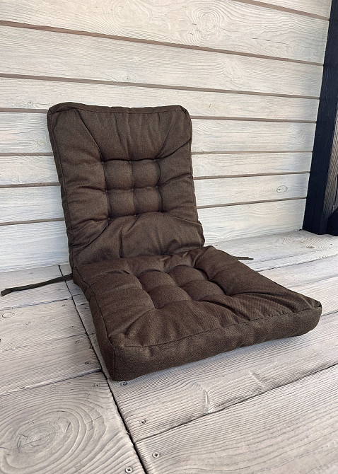 Подушка для стільців (50x120х8 см) подвійна Decorator Мальмо колір коричневий 84-128 Київ - фото 2