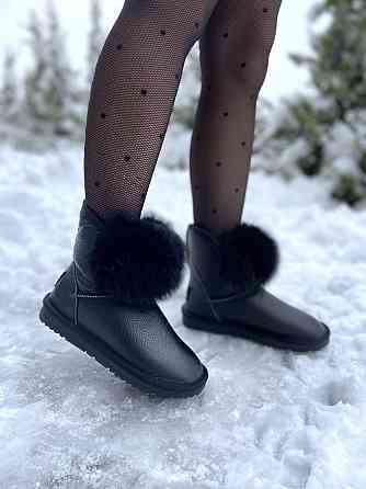 Угги жіночі OUQIDAGENI -1 чорні (зима, шкіра натуральна) (5189) 36 Коломия
