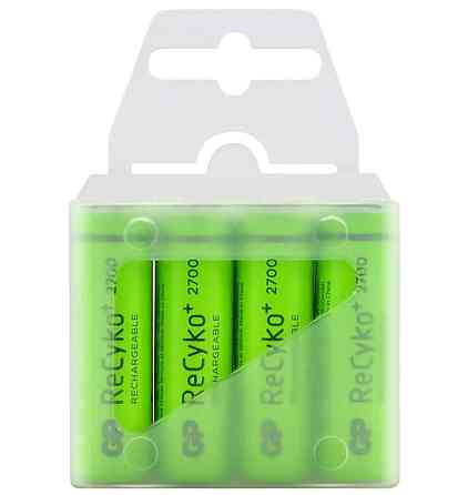 Аккумулятор GP ReCyko2700 /R6 AA /Ni-MH 2600mAh 1.2V 1 шт. (в упаковке 4шт), кейс Днепр