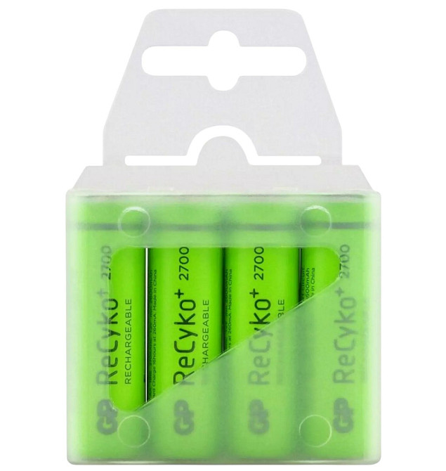 Акумулятор GP ReCyko2700 /R6 AA /Ni-MH 2600mAh 1.2V 1 шт. (в упаковці 4 шт), кейс Дніпро - фото 1