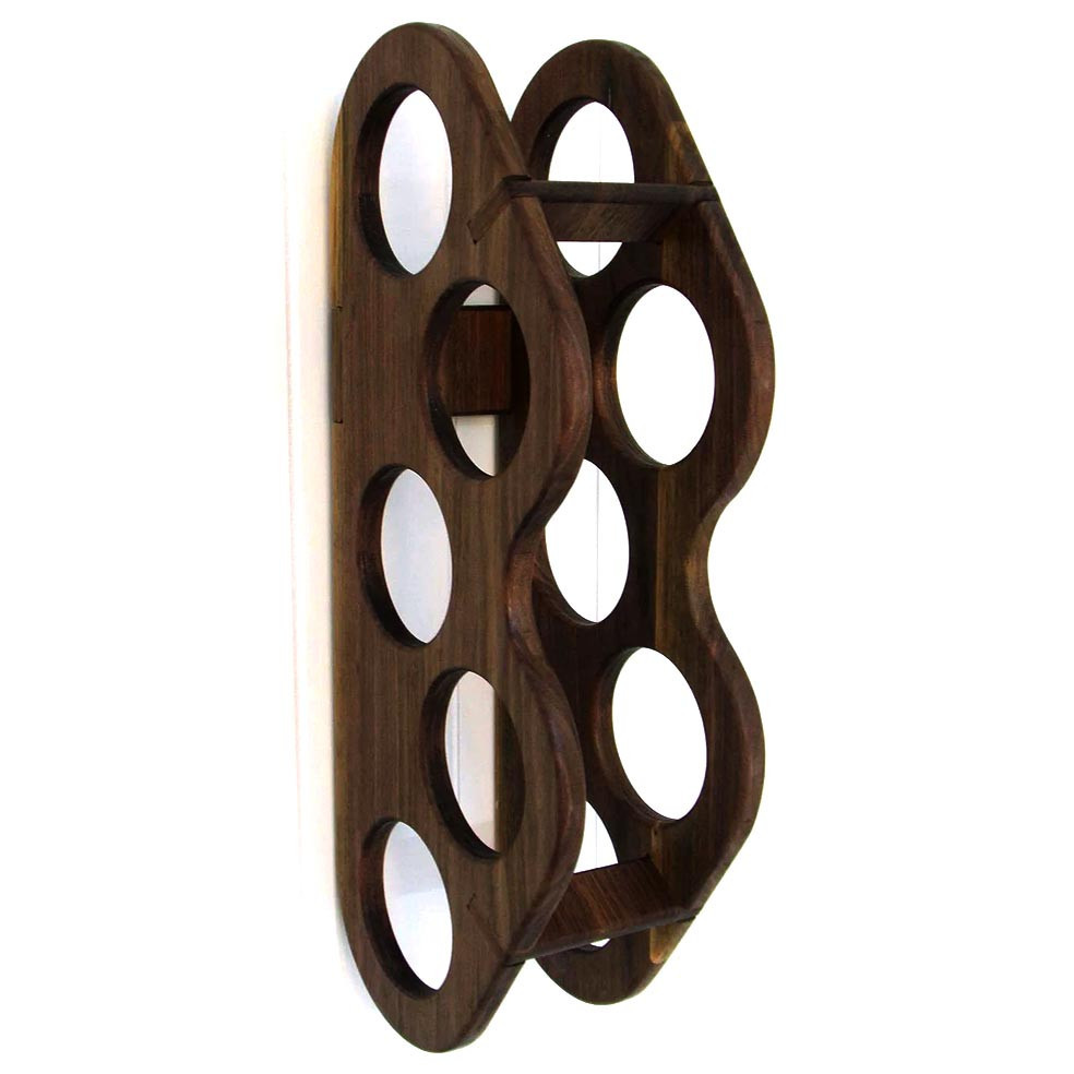 Настінна винна полиця "Камогава" капучино Миколаїв - фото 1