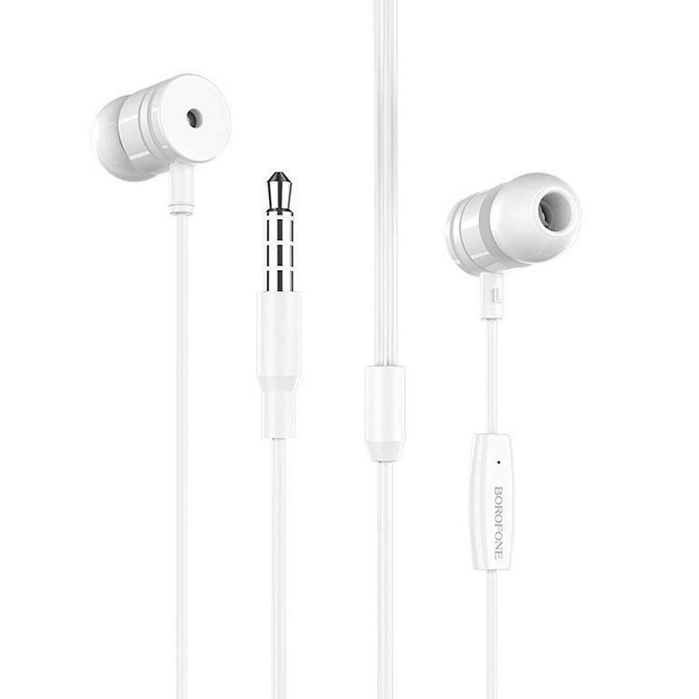 Навушники BOROFONE BM31 Mysterious universal earphones with mic White Киев - изображение 2