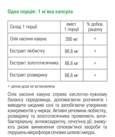 Детокс нирок / ТМ Грін-Віза / 120 капсул Київ - фото 4