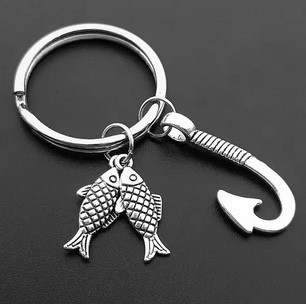 Брелок для ключей рыбаку Крючок и рыба Киев - изображение 1