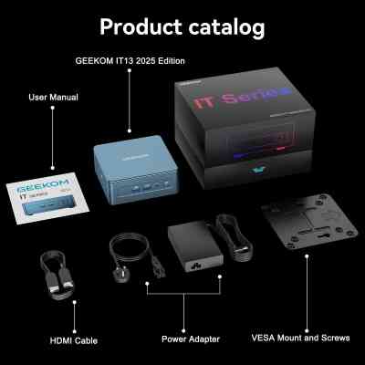 Комп'ютер GEEKOM Mini IT13 2025 Edition / i9-13900HK, 32, 2TB, W11Pro (GMIT13I913900HK-322-EU) Вінниця