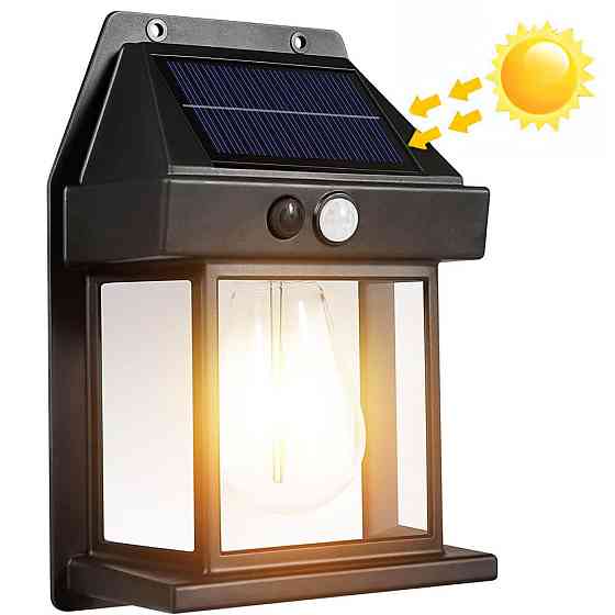 Вуличний світильник на сонячній батареї, SOLAR WALL LAMP ВK-888 / Акумуляторний ліхтар / Лед світильники Київ