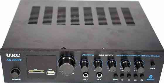 Аудио усилитель Bluetooth USB SD FM караоке стерео усилитель звука для колонок Харьков