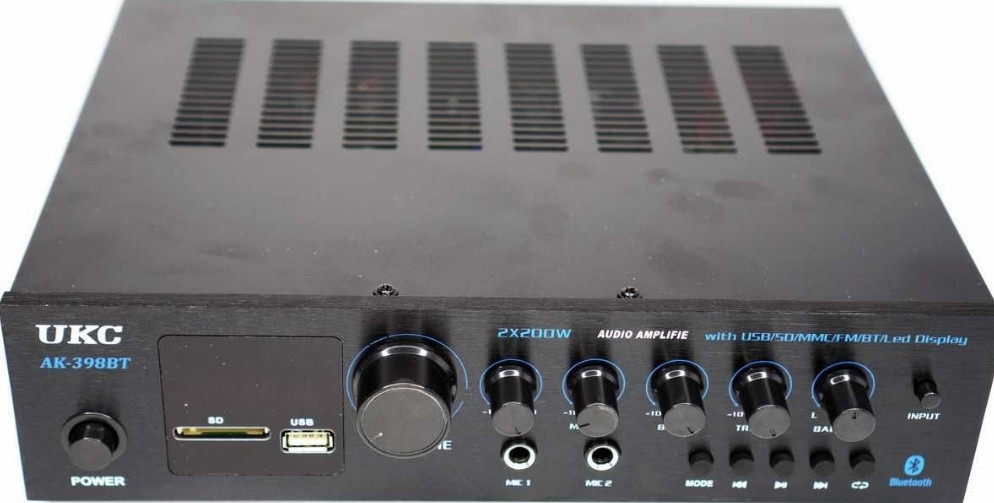 Аудио усилитель Bluetooth USB SD FM караоке стерео усилитель звука для колонок Харьков - изображение 1