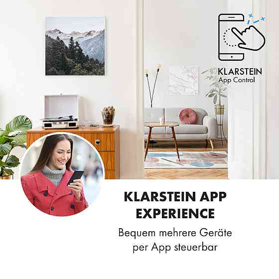 Розумний інфрачервоний нагрівач Wonderwall Air Art 60x60 см, 350 Вт, настінне встановлення, керування Рівне