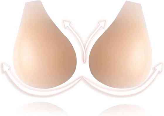 Силіконові вставки для бюстгальтера Manfeng Push Up підсилювачі грудей накладки для купальника бікіні (L-95 гр/пара-чашка A/B Cup) Дніпро
