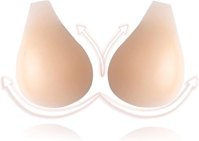 Силіконові вставки для бюстгальтера Manfeng Push Up підсилювачі грудей накладки для купальника бікіні (L-95 гр/пара-чашка A/B Cup) Дніпро - фото 1