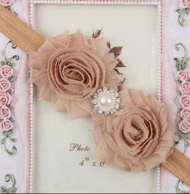 Повязка детская на голову one size бежевый Киев - изображение 1