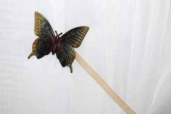 Магніти для штор і гардин (193м) Метелик набір 2 шт Венге з золотом (81-104) Київ