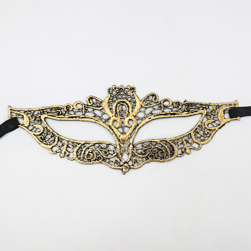 Венеціанська маска ажурна one size золотистий Київ - фото 1