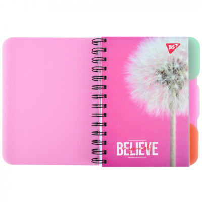 Блокнот Yes В6 Believe in yourself 144 аркуша пластикова обкладинка (681986) Вінниця - фото 1