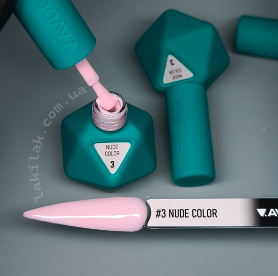 Гель-лак Victoria Avdeeva Nude Color №3 (світлий рожевий нюд) 12 мл HEMA & TPO FREE Херсон
