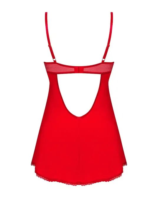 Пеньюар Obsessive Ingridia chemise & thong XL/2XL Львов - изображение 4