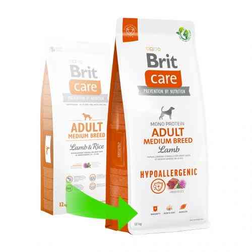 Корм сухий Brit Care Dog Hypoallergenic Adult Medium Breed для собак середніх порід гіпоалергенний з ягням 12 кг Київ