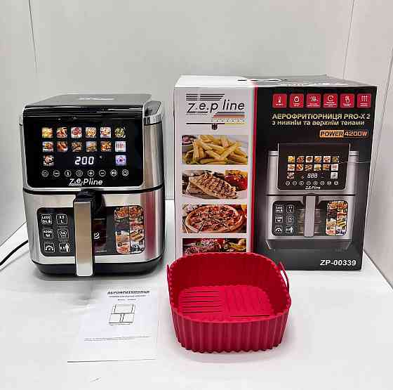 Фритюрница 13 л с двумя тэнами 4200 Вт Zepline ZP-00339 на 14 программ со съемным колышком (1) Одесса