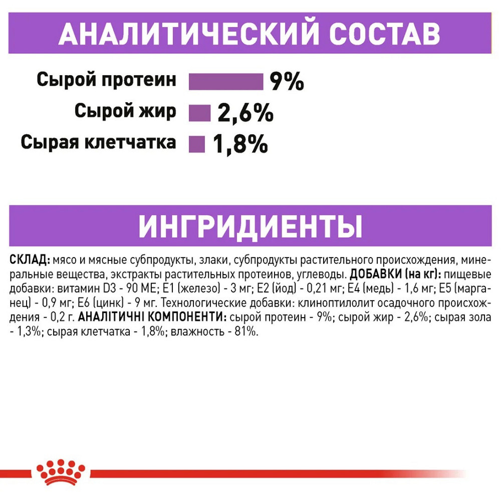 Royal Canin Sterilised Gravy (Роял Канін Стерелайзд соус) вологий корм для стерилізованих кішок 85 г х 12 шт. Запоріжжя - фото 6