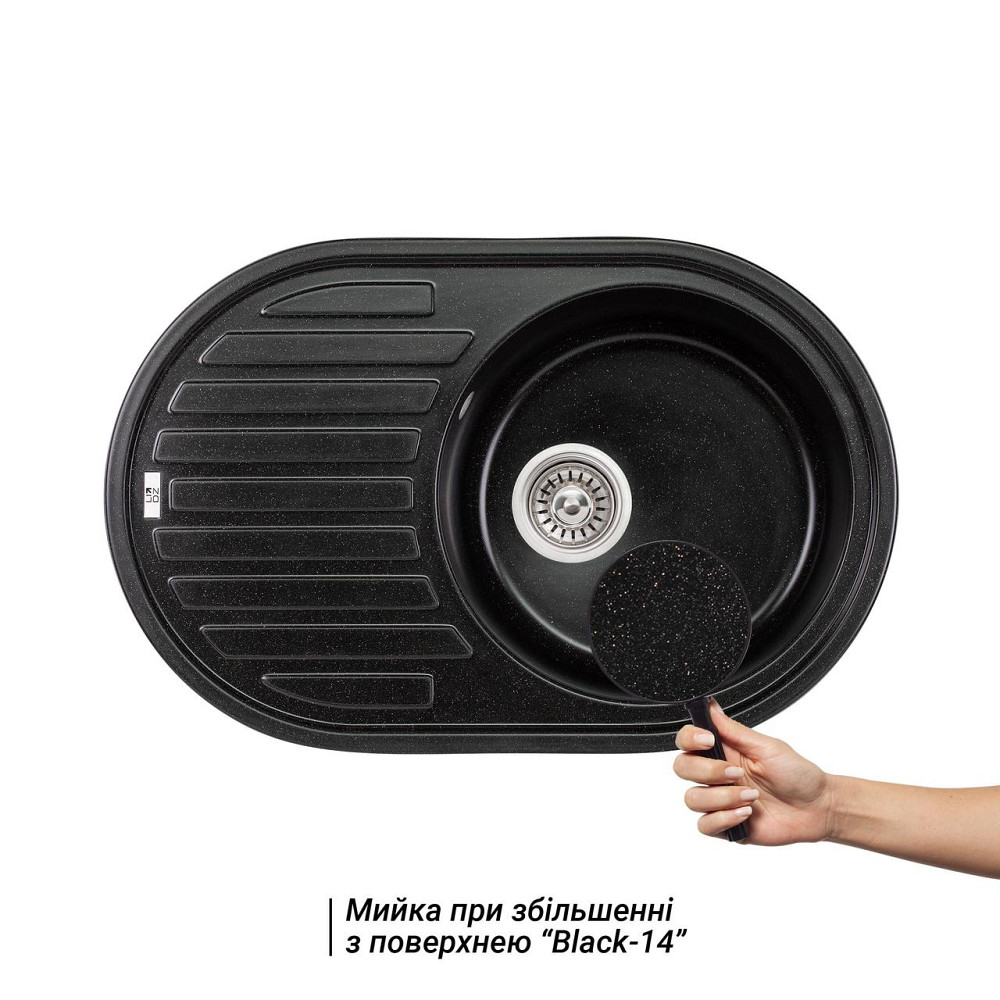 Кухонна мийка Lidz 780x500/200 BLM-14 (LIDZBLM14780500200) Київ - фото 3
