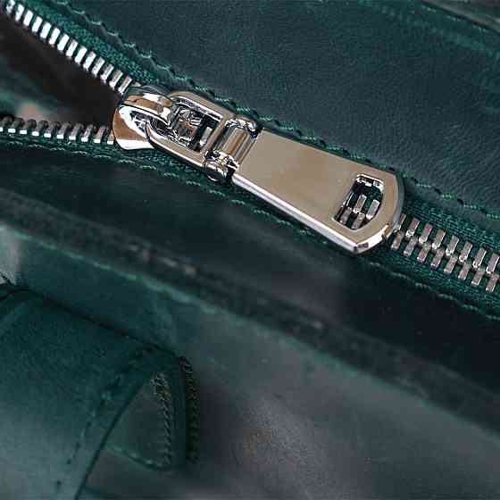 Шкіряна вінтажна сумка жіноча Shvigel 16351 Зелений Київ